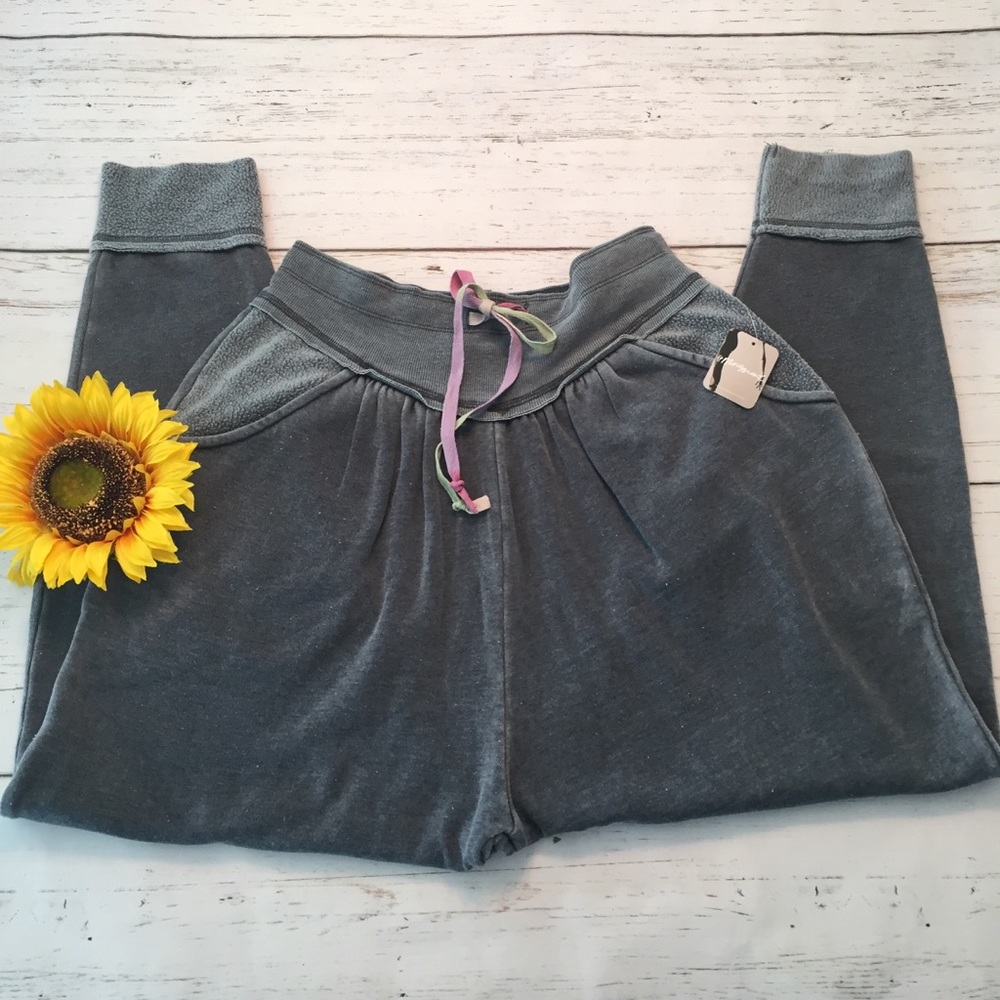 Free People Charcoal Meadowbrook Harem Pants - Picture 4 of 7